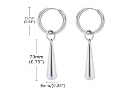 HY Wholesale Jewelry Earrings 316L Stainless Steel Earrings Jewelry-HY0067E0003