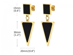 HY Wholesale Jewelry Earrings 316L Stainless Steel Earrings Jewelry-HY0067E0151