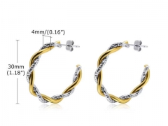 HY Wholesale Jewelry Earrings 316L Stainless Steel Earrings Jewelry-HY0067E0394