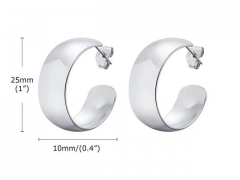 HY Wholesale Jewelry Earrings 316L Stainless Steel Earrings Jewelry-HY0067E0398