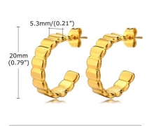 HY Wholesale Jewelry Earrings 316L Stainless Steel Earrings Jewelry-HY0067E0379