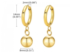 HY Wholesale Jewelry Earrings 316L Stainless Steel Earrings Jewelry-HY0067E0101