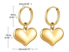 HY Wholesale Jewelry Earrings 316L Stainless Steel Earrings Jewelry-HY0067E0117