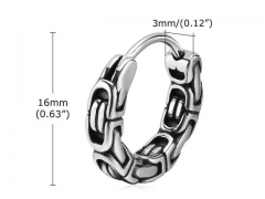 HY Wholesale Jewelry Earrings 316L Stainless Steel Earrings Jewelry-HY0067E0443