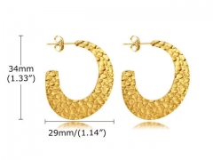 HY Wholesale Jewelry Earrings 316L Stainless Steel Earrings Jewelry-HY0067E0405