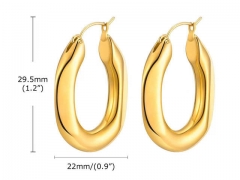 HY Wholesale Jewelry Earrings 316L Stainless Steel Earrings Jewelry-HY0067E0089