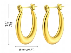 HY Wholesale Jewelry Earrings 316L Stainless Steel Earrings Jewelry-HY0067E0144