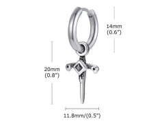 HY Wholesale Jewelry Earrings 316L Stainless Steel Earrings Jewelry-HY0067E0471