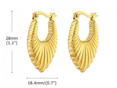 HY Wholesale Jewelry Earrings 316L Stainless Steel Earrings Jewelry-HY0067E0147