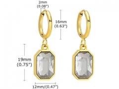 HY Wholesale Jewelry Earrings 316L Stainless Steel Earrings Jewelry-HY0067E0386