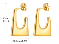 HY Wholesale Jewelry Earrings 316L Stainless Steel Earrings Jewelry-HY0067E0255