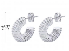 HY Wholesale Jewelry Earrings 316L Stainless Steel Earrings Jewelry-HY0067E0107