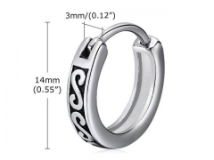 HY Wholesale Jewelry Earrings 316L Stainless Steel Earrings Jewelry-HY0067E0437