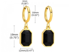 HY Wholesale Jewelry Earrings 316L Stainless Steel Earrings Jewelry-HY0067E0385