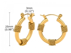 HY Wholesale Jewelry Earrings 316L Stainless Steel Earrings Jewelry-HY0067E0208