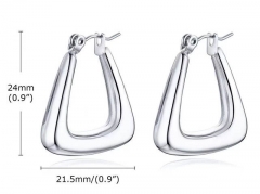 HY Wholesale Jewelry Earrings 316L Stainless Steel Earrings Jewelry-HY0067E0158