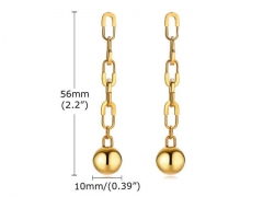 HY Wholesale Jewelry Earrings 316L Stainless Steel Earrings Jewelry-HY0067E0392