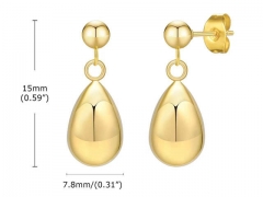 HY Wholesale Jewelry Earrings 316L Stainless Steel Earrings Jewelry-HY0067E0050