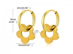 HY Wholesale Jewelry Earrings 316L Stainless Steel Earrings Jewelry-HY0067E0395