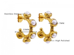 HY Wholesale Jewelry Earrings 316L Stainless Steel Earrings Jewelry-HY0076E0171