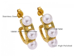 HY Wholesale Jewelry Earrings 316L Stainless Steel Earrings Jewelry-HY0076E0117