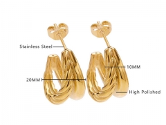 HY Wholesale Jewelry Earrings 316L Stainless Steel Earrings Jewelry-HY0076E0030