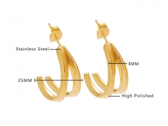 HY Wholesale Jewelry Earrings 316L Stainless Steel Earrings Jewelry-HY0076E0153