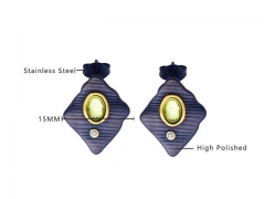 HY Wholesale Jewelry Earrings 316L Stainless Steel Earrings Jewelry-HY0076E0136