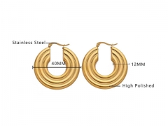 HY Wholesale Jewelry Earrings 316L Stainless Steel Earrings Jewelry-HY0076E0020