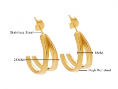 HY Wholesale Jewelry Earrings 316L Stainless Steel Earrings Jewelry-HY0076E0038