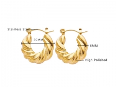 HY Wholesale Jewelry Earrings 316L Stainless Steel Earrings Jewelry-HY0076E0215