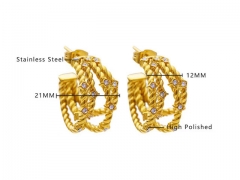 HY Wholesale Jewelry Earrings 316L Stainless Steel Earrings Jewelry-HY0076E0188