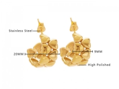 HY Wholesale Jewelry Earrings 316L Stainless Steel Earrings Jewelry-HY0076E0037