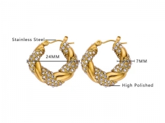 HY Wholesale Jewelry Earrings 316L Stainless Steel Earrings Jewelry-HY0076E0145