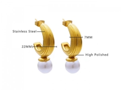 HY Wholesale Jewelry Earrings 316L Stainless Steel Earrings Jewelry-HY0076E0168