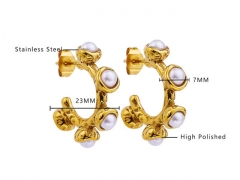 HY Wholesale Jewelry Earrings 316L Stainless Steel Earrings Jewelry-HY0076E0183