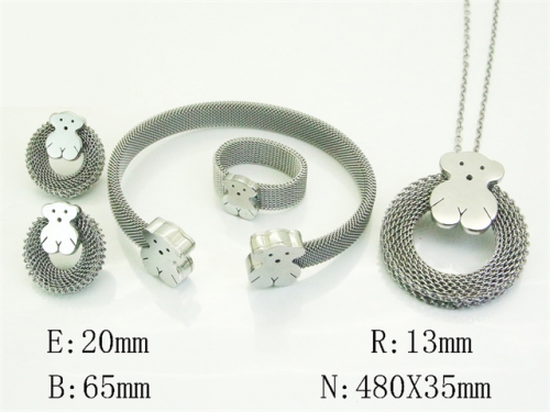 HY Wholesale Jewelry Set 316L Stainless Steel jewelry Set Fashion Jewelry-HY50S0696IMV