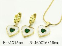 HY Wholesale Jewelry Set 316L Stainless Steel jewelry Set Fashion Jewelry-HY32S0200HIW