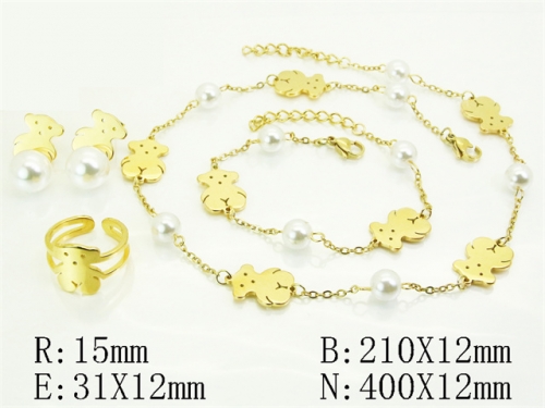 HY Wholesale Jewelry Set 316L Stainless Steel jewelry Set Fashion Jewelry-HY50S0683IOF