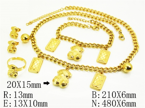 HY Wholesale Jewelry Set 316L Stainless Steel jewelry Set Fashion Jewelry-HY50S0673IOR