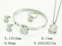 HY Wholesale Jewelry Set 316L Stainless Steel jewelry Set Fashion Jewelry-HY50S0699IMW