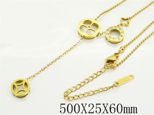 HY Wholesale Stainless Steel 316L Jewelry Popular Necklaces-HY09N1477PE