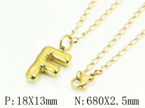 HY Wholesale Stainless Steel 316L Jewelry Popular Necklaces-HY32N0846FLL