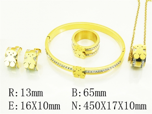 HY Wholesale Jewelry Set 316L Stainless Steel jewelry Set Fashion Jewelry-HY50S0666IOQ