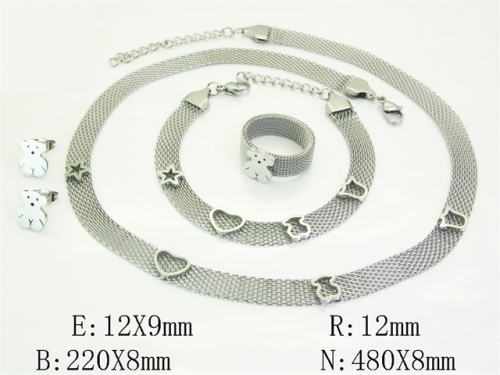 HY Wholesale Jewelry Set 316L Stainless Steel jewelry Set Fashion Jewelry-HY50S0691IMT