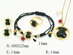 HY Wholesale Jewelry Set 316L Stainless Steel jewelry Set Fashion Jewelry-HY50S0702ILW