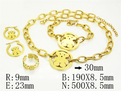 HY Wholesale Jewelry Set 316L Stainless Steel jewelry Set Fashion Jewelry-HY50S0671IOV