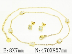 HY Wholesale Jewelry Set 316L Stainless Steel jewelry Set Fashion Jewelry-HY32S0204HIW