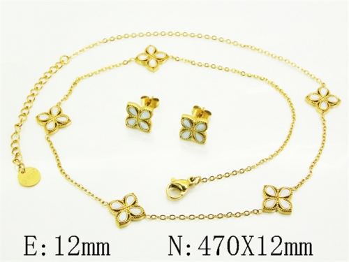 HY Wholesale Jewelry Set 316L Stainless Steel jewelry Set Fashion Jewelry-HY32S0208HLE