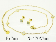 HY Wholesale Jewelry Set 316L Stainless Steel jewelry Set Fashion Jewelry-HY32S0205HIQ